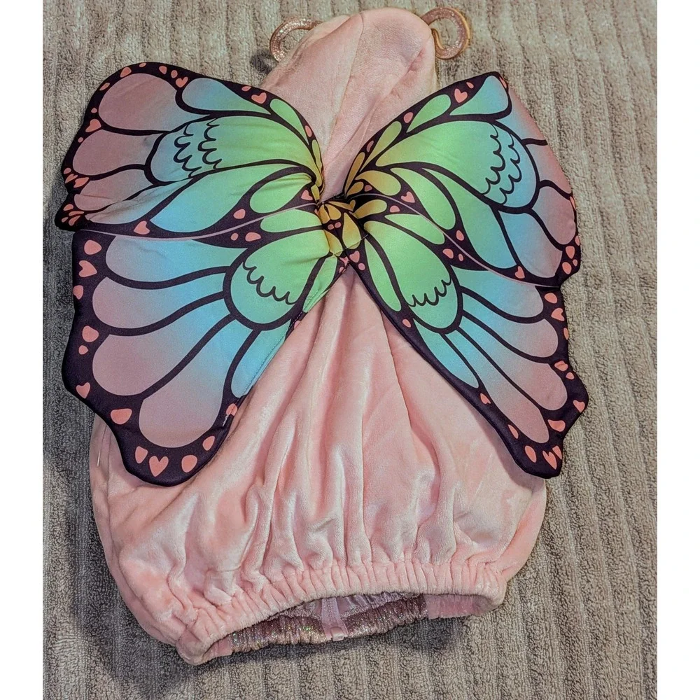 Dream Play Imagine Butterfly Costume Hooded Vest with‎ Wings Baby NWOT